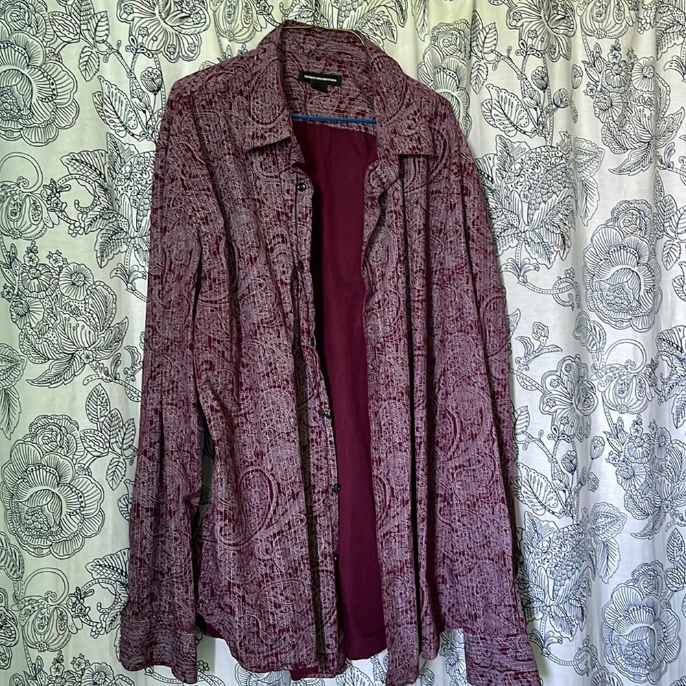 Express Design Studio WOMEN XL long sleeve, plum color top